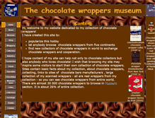 Tablet Screenshot of chocolatewrappers.info